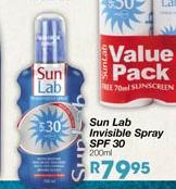 Sun Lab Invisible Spray SPF 30 - 200ml