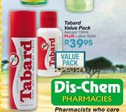Tabard Aerosol 150ml Plus Lotion 50ml