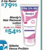 Mandy's Hair Removal Lotion - 200ml