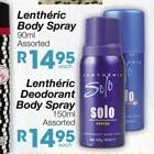 Lentheric Deodorant Body Spray - 150ml Each
