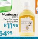 White Glo Mouthwash - 200ml