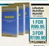 Lifestyle Nutrition Nutriall Tablets-100's