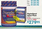 Peptosport-900g Plus 30's Multivitamin Capsules Free