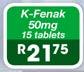 K-Fenak 50mg Tablets-15's