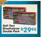 Self-Test Breathalyser Double Pack