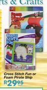Cross Stitch Fun Or Foam Pirate Ship