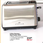 Stellar 2-Slice Stainless Steel Toaster (925W) 416042