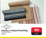 Home Living Catalina Or Striped Chindi Rug 460611-Each