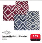 Home Living Diamond Bathmat 2 455076-Per Set