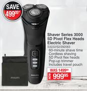 Philips Shaver Series 3000 5D Pivot Flex Heads Electric Shaver S3222/52/292063