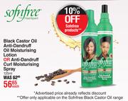 Sofnfree Black Castor Oil Anti-Dandruff Oil Moisturising Lotion-125ml Each 