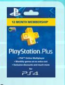 PS4 Membership Cards 3 Month