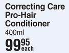 Nish Man Correcting Care Pro Hair Conditioner-400ml Each