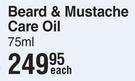 Nish Man Beard & Mustache Care Oil-75ml Each