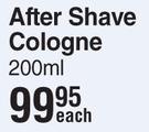 Nish Man After Shave Cologne-200ml Each