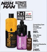 Nish Man Beard & Mustache Care Oil-75ml Each