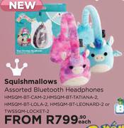 Squish Mallows Assorted Bluetooth Headphones-Each