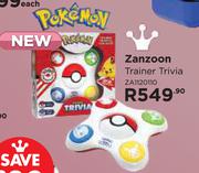 Pokemon Zanzoon Trainer Trivia ZA1120110