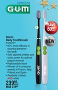G.U.M Sonic Daily Toothbrush-Each