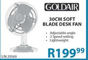 Goldair Soft Blade Desk Fan-30cm
