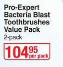 Oral-B Pro Expert Bacteria Blast Toothbrushes Value Pack 2 Pack-Per Pack