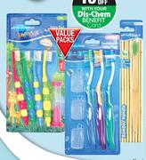 Dentalmate Kids Toothbrushes With Timer Value Pack 4 Pack-Per Pack