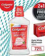 Colgate Optic White Mouthwash-500ml Each