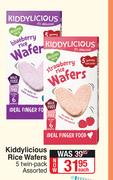 Kiddylicious Rice Wafers Assorted-5 Twin Pack Each