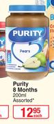 Purity 8 Months Assorted-200ml Each