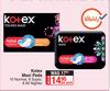 Kotex Maxi Pads (10 Normal, 8 Super, 8 All Nighter)-Per Pack