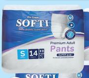 Softi Premium Adult Pants (14 Small)-Per Pack