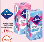 Libresse Dailies Pantyliners Assorted-20 Pcs Per Pack