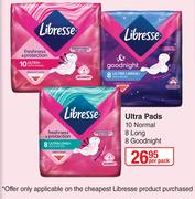 Libresse Ultra Pads (10 Normal, 8 Long, 8 Goodnight)-Per Pack