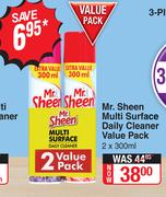 Mr. Sheen Multi Surface Daily Cleaner Value Pack-2 x 300ml