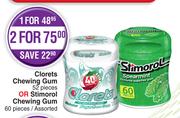 Clorets Chewing Gum 52 Pieces Or Stimorol Chewing Gum 60 Pieces Assorted-For 1