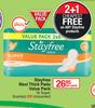 Stayfree Maxi Thick Pads Value Pack 16 Super Scented Or Unscented-Per Pack