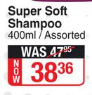 Schwarzkopf Super Soft Shampoo Assorted-400ml