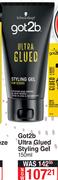 Got2b Ultra Glued Styling Gel-150ml