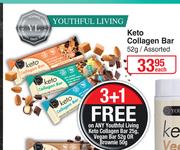 Keto Collagen Bar Assorted-52g Each