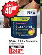 Evox BCAA 12:1:1 + Glutamine Assorted-330g
