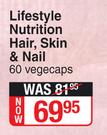 Lifestyle Nutrition Hair, Skin & Nail 60 Vegecaps