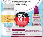 Tony Ferguson Water Infusions Assorted-50ml