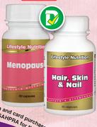 Lifestyle Nutrition Menopause 60 Capsules