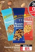 Safari Peanuts & Raisins Assorted-55g/60g Each