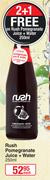 Rush Pomegranate Juice + Water-250ml Each