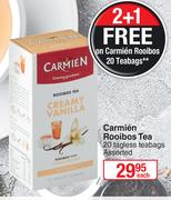 Carmien Rooibos Tea 20 Tagless Teabags Assorted-Each