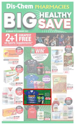 Dis-Chem : Big Healthy Save (20 January - 13 February 2022), page 1