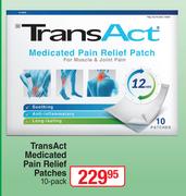 TransAct Medicated Pain Relief Patches-10 Per Pack