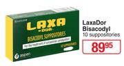 LaxaDor Bisacodyl-10 Suppositories