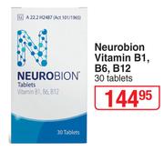 Neurobion Vitamin B1, B6, B12-30 Tablets